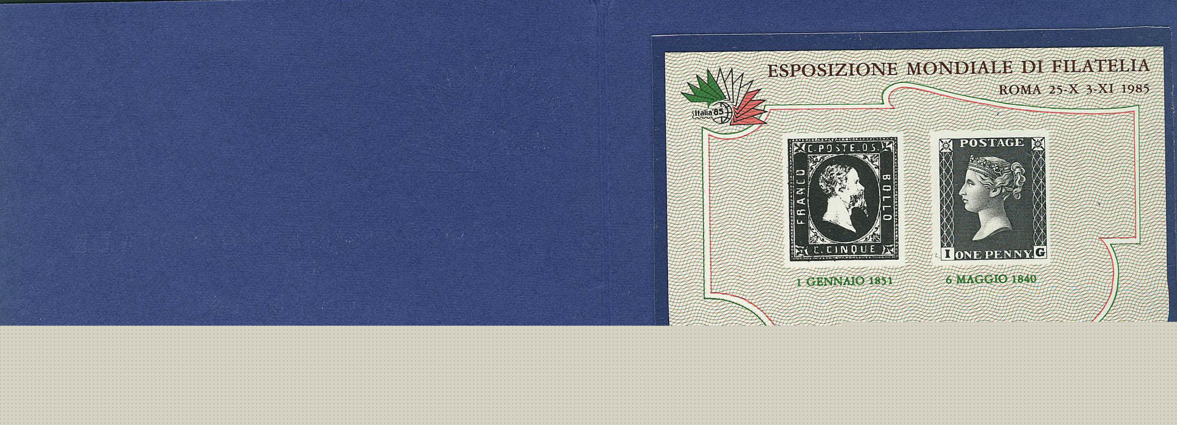 1985 - 1 x Esposizione Filatelica - Primi francobolli Sas.BF1 Bol.BF21.jpg