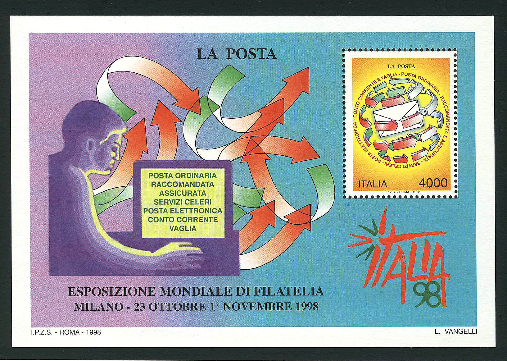 1998 - 4 x Esposizione Filatelica - La Posta Sas.BF23 Bol.BF48.jpg