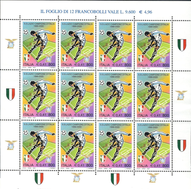 2000 - Minifoglio Lazio Campione d'Italia - Sas.2482 Bol.2610.jpg